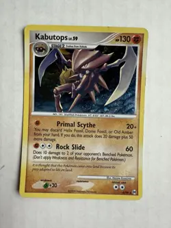 2009 Pokemon Kabutops Lv.59 #4/99 Reverse Holo Rare Platinum LP - Image 1