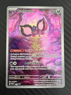 Pokemon TCG Pecharunt Black Star Promo SVP EN 129 Shrouded Fable NM - Image 1