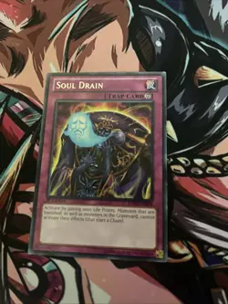 YUGIOH SOUL DRAIN REDU-EN078 RARE 1ST ED LP - Image 1