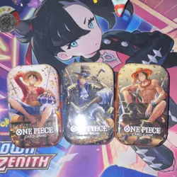 Bandai Namco One Piece Card Game Tin Pack Set Vol.2 3-Pack Exclusive Luffy Ace - Image 1