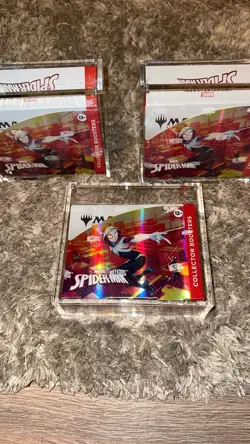 1x Magic The Gathering MTG: Spiderman Collector Booster Box Sealed Acrylic Case - Image 1