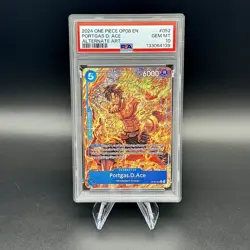2024 One Piece OP08 EN Portgas D. Ace Special Alternate Art PSA 10 Gem Mint - Image 1