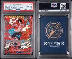2024 One Piece OP08 en Portgas D. Ace Special Alternate Art PSA 10 - Image 3