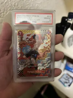 2024 One Piece OP08 en Portgas D. Ace Special Alternate Art PSA 10 - Image 1