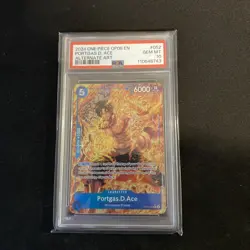 2024 One Piece OP08 en Portgas D. Ace Special Alternate Art PSA 10 - Image 2