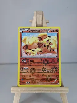 Pokemon TCG Growlithe Legendary Treasures RC4/RC25 Reverse Holo Rare LP - Image 1