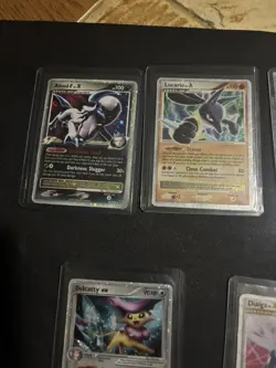 Vintage Pokemon Card Lot Holo Etc MP-Damaged Lapras LV.X ultra rares 9 cards - Image 3