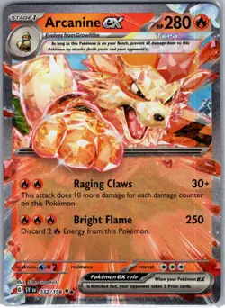Arcanine ex 032/198 SV01: Scarlet & Violet Base Set - Pokemon Card - NM - Image 1
