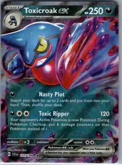 Toxicroak ex 131/198 SV01: Scarlet & Violet Base Set - Pokemon Card - NM - Image 1