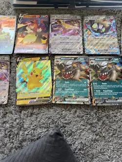 Pokemon Jumbo Promo Cards x9 plus stickers - Image 1