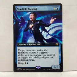 MTG Starfield Vocalist Magic: The Gathering Edge of Eternities Ext Art #0328 - Image 1