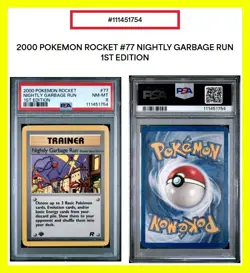 2000 Pokemon (1st Edition) PSA 8 Rocket Nightly Garbage Run 77/82 Toys 'R' Us 😊 - Image 1