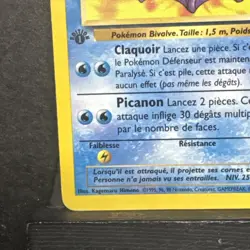 Pokemon Cloyster (Crustabri) 32/62 1st Edition Fossil - LP - Image 5