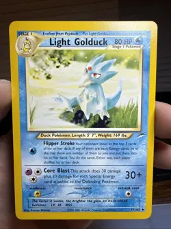 Pokemon TCG Light Golduck Neo Destiny Card 47/105 Unlimited Uncommon - Image 1