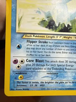 Pokemon TCG Light Golduck Neo Destiny Card 47/105 Unlimited Uncommon - Image 2