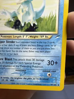 Pokemon TCG Light Golduck Neo Destiny Card 47/105 Unlimited Uncommon - Image 3