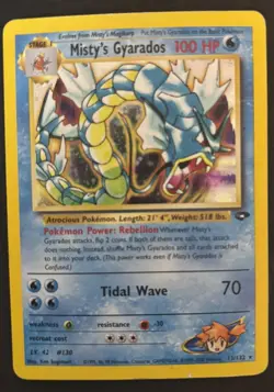Pokemon TCG Misty's Gyarados Holo Rare Gym Challenge 13/132 Unlimited Edition NM - Image 1