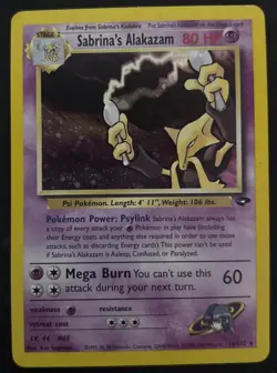Sabrina's Alakazam 16/132 Gym Challenge 2000 Holo Rare WOTC Pokemon Card TCG - Image 1