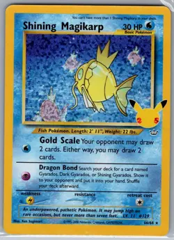 Shining Magikarp 66/64 Celebrations: Classic Collection - Pokemon Card - NM - Image 1