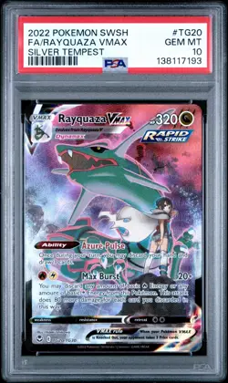 Pokemon Silver Tempest Rayquaza VMax TG20/TG30 PSA 10 - Image 1