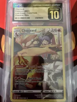 Pokemon Charizard TG03/TG30 Lost Origin Trainer Gallery Holo CGC Pristine 10 - Image 1