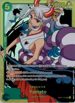 Yamato OP01-121 SEC Secret Rare One Piece Card Game English NM - Image 1