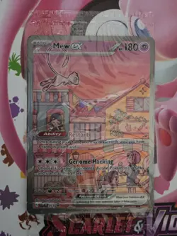 Mew EX SVP 053 Pokemon TCG Scarlet Violet 151 UPC Sealed Black Star Promo - Image 3