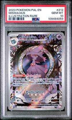 2023 Pokemon Pal EN-Paldea Evolved Mismagius Illustration Rare PSA 10 #212 - Image 1