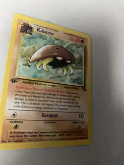 Kabuto 50/62 Pokemon Card Fossil 1st Edition NM Near Mint+++ (K3) - Image 3