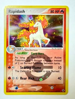 Rapidash 13/112 Holo Rare EX Fire Red Leaf Green Pokemon TCG Pack Fresh MINT! - Image 1