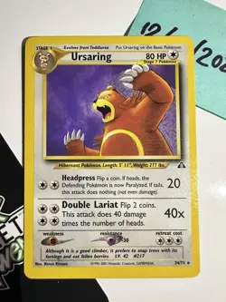 Ursaring 34/75, Neo Discovery, Pokemon TCG, Unlimited 2001, WOTC, Vintage, NM - Image 1