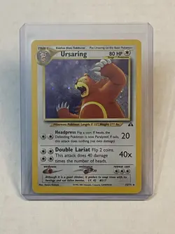 VTG Pokemon TCG Ursaring 15/75 Neo Discovery Holo Rare 2001 LP - Image 1