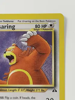 Pokemon Neo Discovery Ursaring Non Holo Rare 34/75 MP - Image 3