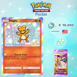 Pokemon TCG Pocket - Shiny Magby Card (English) - Image 1