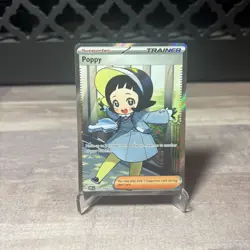 Poppy 220/197 Obsidian Flames Full Art Ultra Rare Pokemon TCG Card NM - Image 1