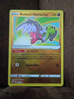 Radiant Hawlucha 081/189 Astral Radiance Holo Pokemon TCG Card - Image 1