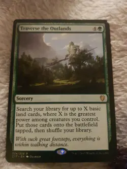 1x MTG Magic The Gathering TCG Traverse the Outlands Rare Commander - Image 1