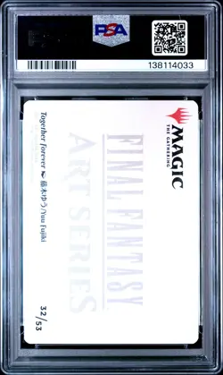 2025 Magic The Gathering Final Fantasy Art Series #32 Together Forever PSA10 - Image 2