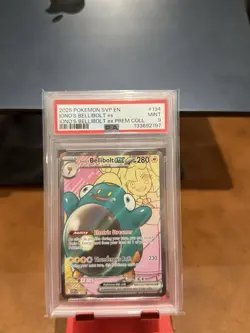 Pokemon 2025 SVP EN-SV Black Star Promo #194 Iono's Bellibolt EX PSA10 - Image 1