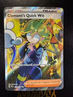 Clemont's Quick Wit 229/191 Ultra Rare Surging Sparks Pokemon Card - Image 1