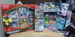 POKEMON ARMAROUGE EX + BLACK WHITE POSTER + JOURNEY & MEGA BUNDLE BOX LOT - Image 1