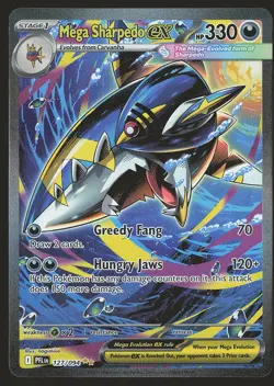 ME02: Phantasmal Flames Mega Sharpedo ex #127/094 Pokemon Card - Image 1