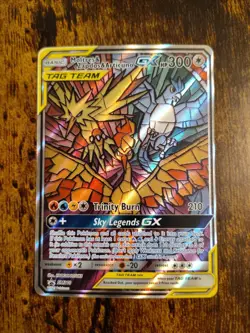Pokemon Moltres & Zapdos & Articuno GX Tag Team Card SM210 - Image 1