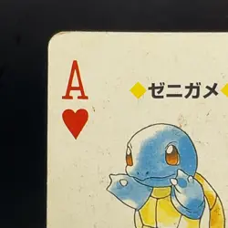 Squirtle 1 Ace Heart Pokemon Red Porker Playing Cards Charizard Deck Japan 1996 - Image 3