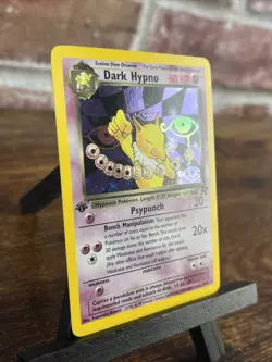 2000 Pokemon Team Rocket Dark Hypno 1st Edition 9/82 Holo Rare NM/MT - Image 2