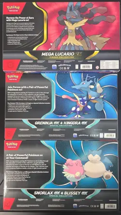 Lot of 4 Pokemon - Mega Lucario, Greninja, Snorlax & Charizard Boxes - SEALED - Image 5