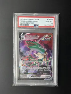 Pokemon TCG Rayquaza VMAX TG20/TG30 Silver Tempest PSA 10 - Image 1