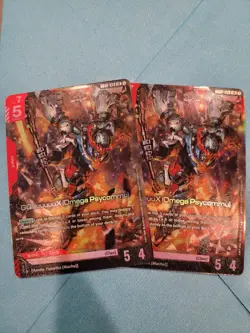 2x Gundam Card Game GQuuuuuuX (Omega Psycommu) GD02-038 LR English - Image 1