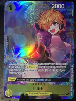 Lilith Alternate Art OP13-113 Carrying On His Will Foil ENGLISH One Piece NM+ - Image 1
