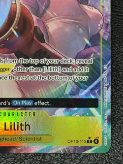 Lilith (Alternate Art) OP13-113 - One Piece TCG: Carrying On His Will English NM - Image 4